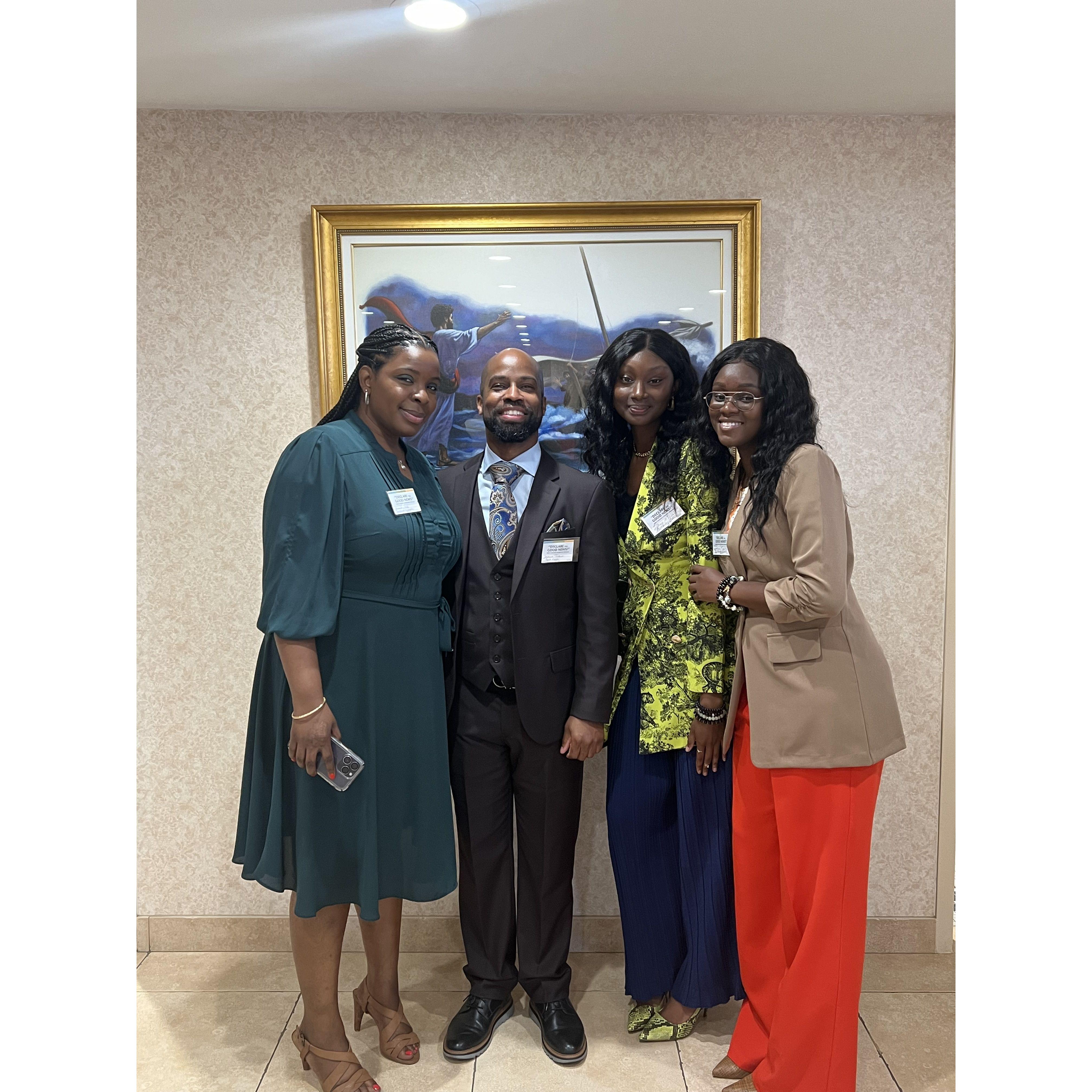 With our two favorite sisters—Tiffany and Latonya! 💛 A day full of encouragement, love, and beautiful fellowship. 

#SpiritualFamily #ConventionJoy #FavoritePeople