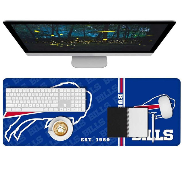 Generic Mouse Pad Extended Large Gaming Desk Pad 31.5 x 11.8 Inch, XL Mousepad Topographic Mouse Pad with Anti-Slip Rubber Base for Buffalo Home Office
