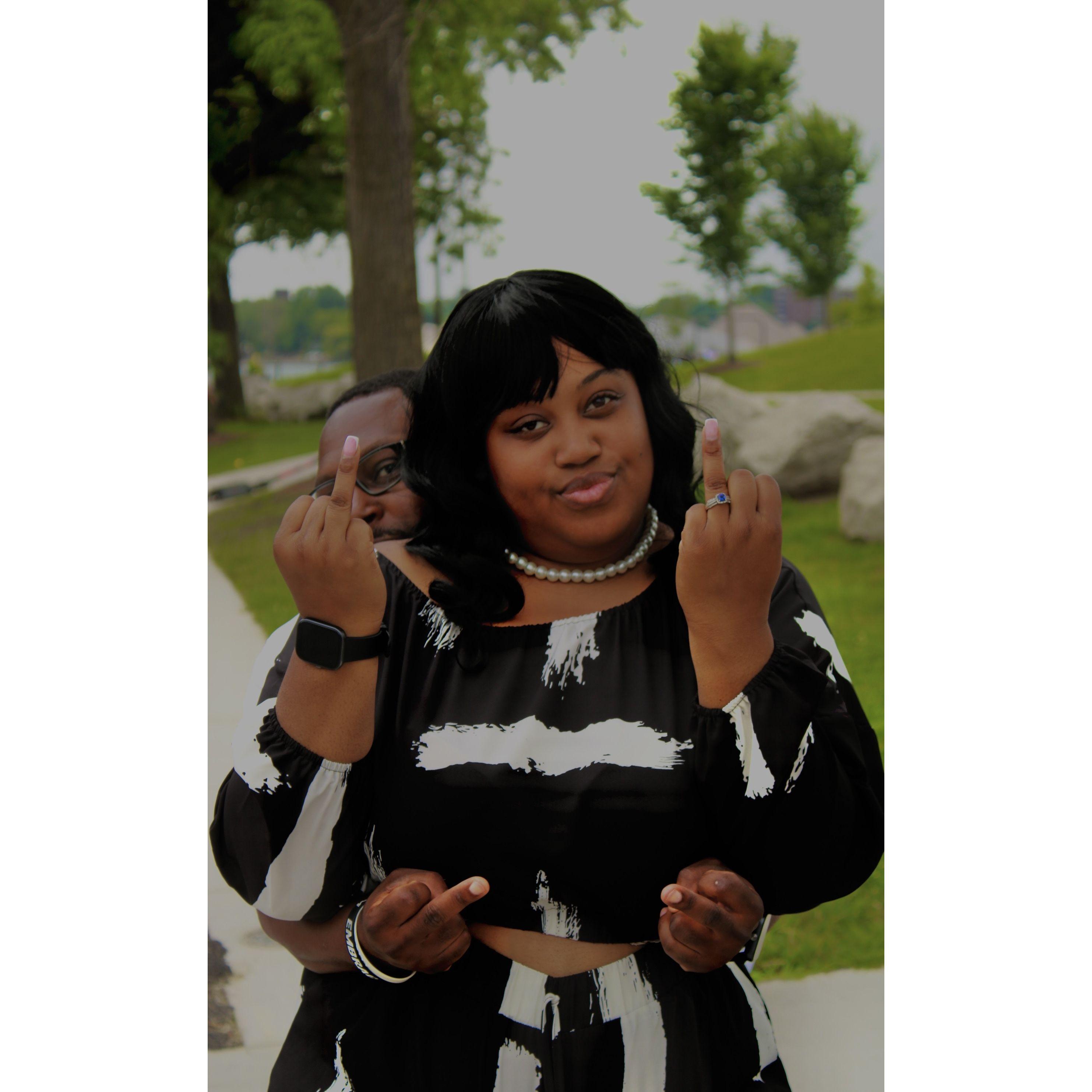 Don't make me use these fingers because it means I am calling my husband!