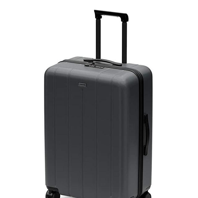 CHESTER Regula Medium Spinner Checked Luggage / 26" Lightweight Polycarbonate Hardshell/Spinner Suitcase/Checked Luggage (Storm (Charcoal), Medium Checked Luggage)
