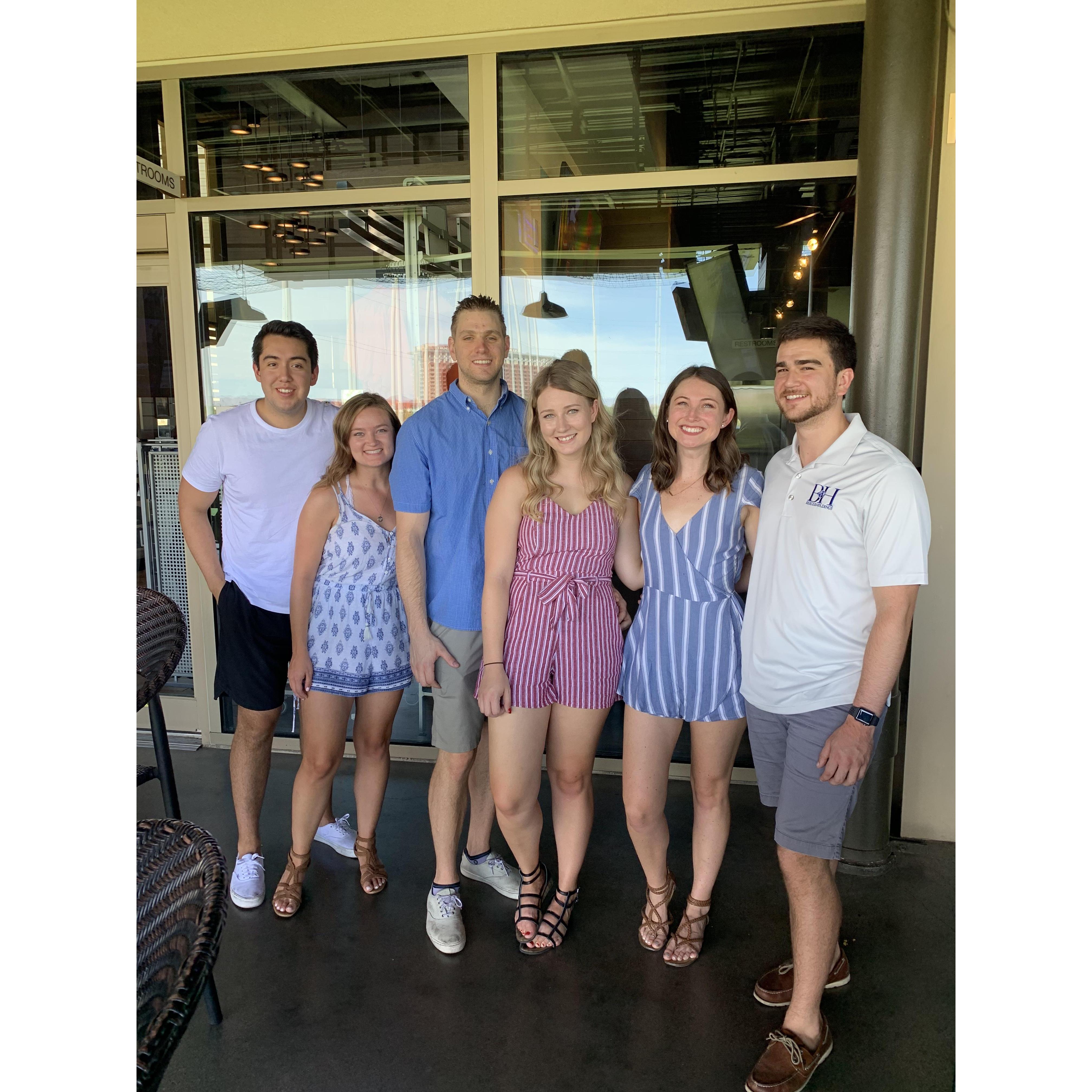 Celebrating Katie’s 23rd birthday at Top Golf. This is also our first photo together!