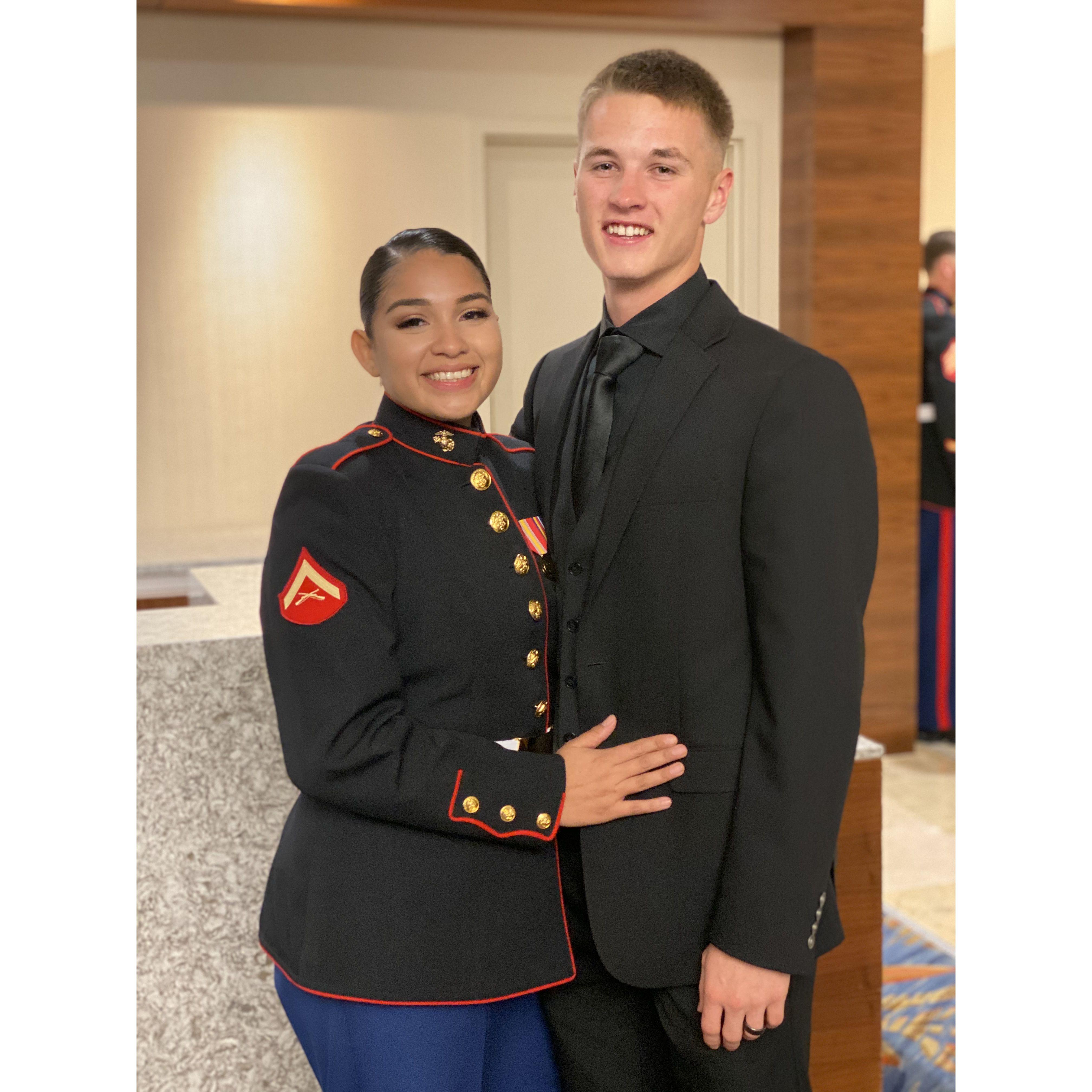 Cassandra's Marine Corps ball.