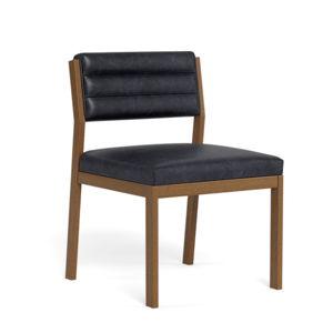 Nora Leather Upholstered Armless Chair