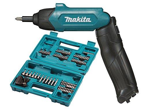Makita DF001DW 3.6V Lithium-Ion 1/4" Hex Screwdriver Kit, Teal, 3.6V
