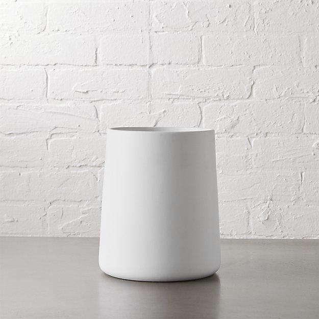 matte white utensil holder
