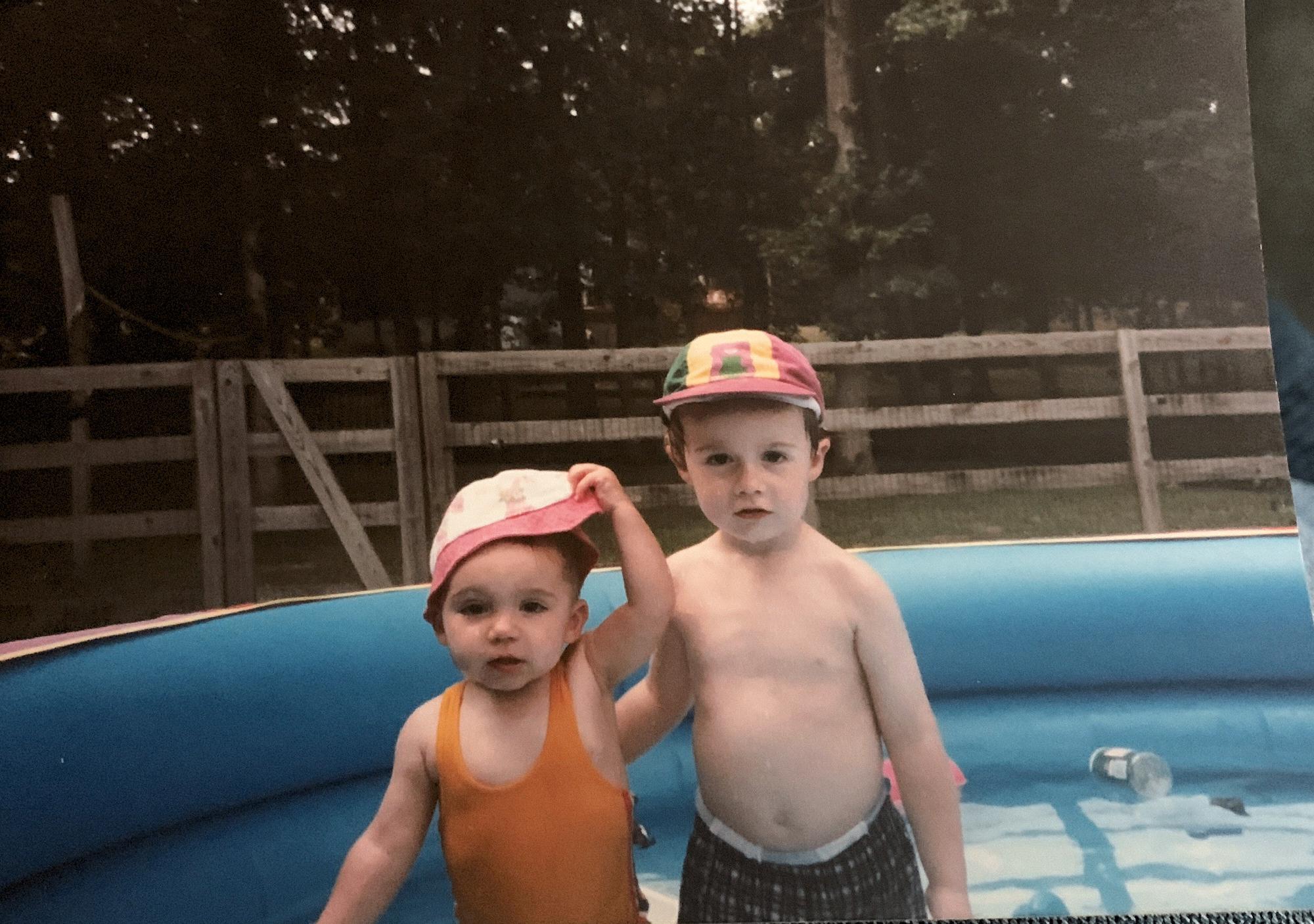 jordan and his sister danielle - 1998
