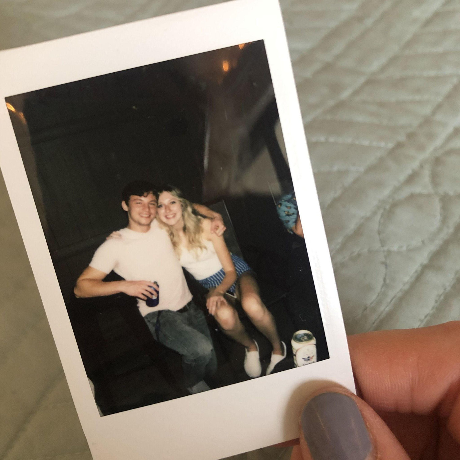 Our first picture together-- thanks Ali!