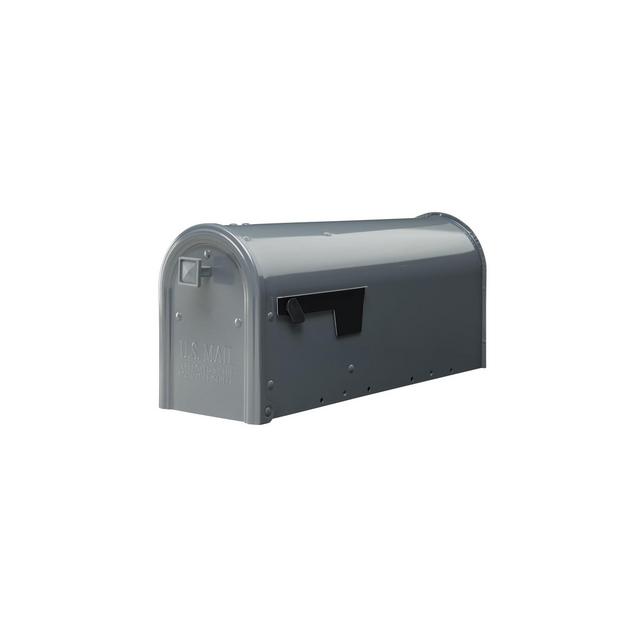 Gibraltar Mailboxes Edson Post Mount Mailbox Gray