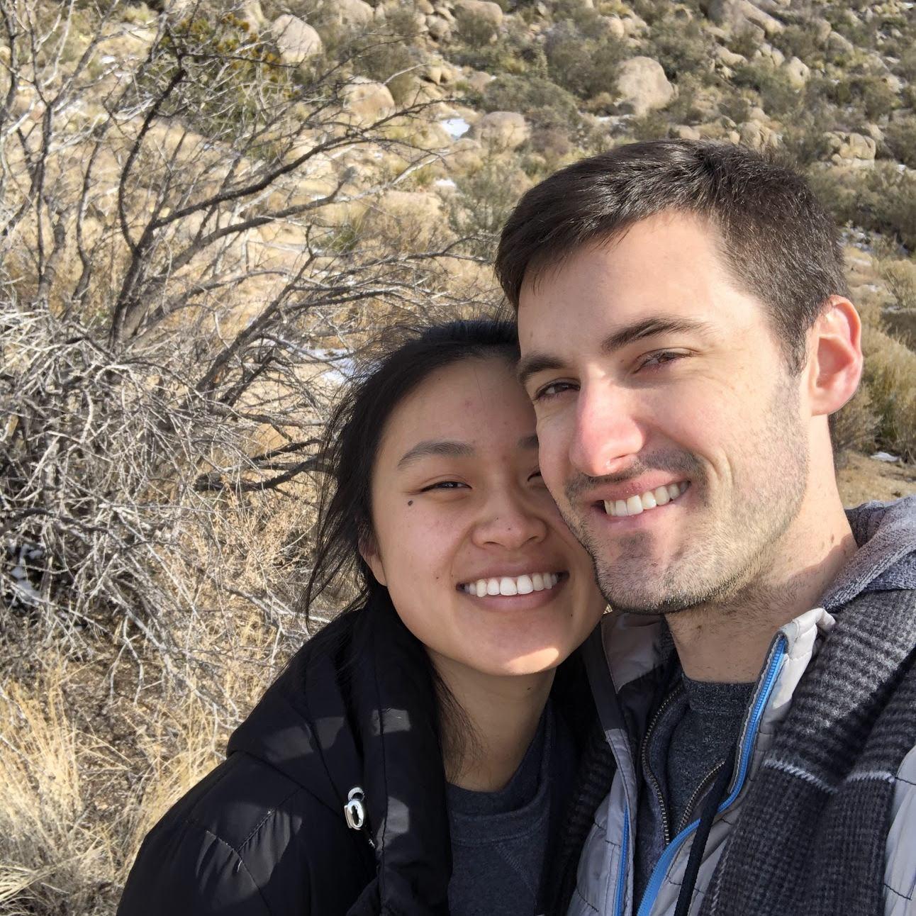 At the Sandia Peak tram - it was closed because of high winds so we wandered around and did a mini-hike instead.
