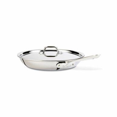 All-Clad D3 Stainless Steel 12" Covered Fry Pan