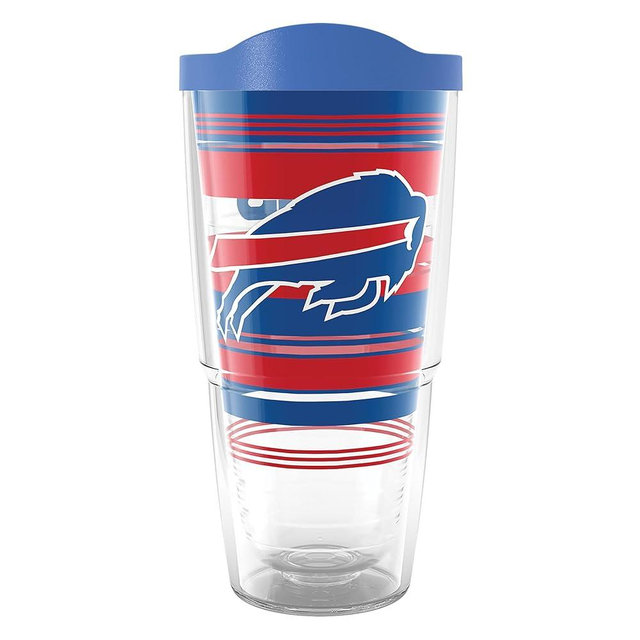 Tervis NFL Buffalo Bills - Hype Stripes Made in USA Double Walled Insulated Tumbler Travel Cup Keeps Drinks Cold & Hot, 24oz, Classic