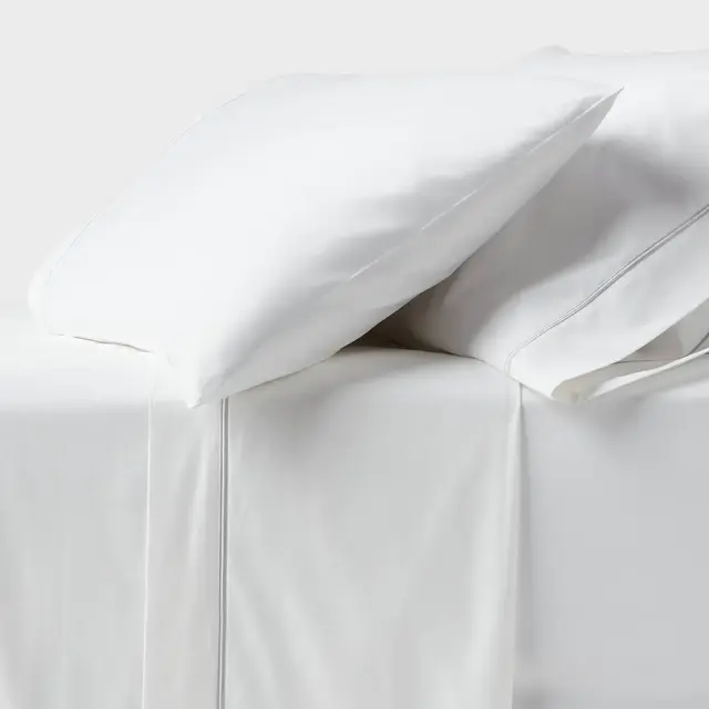 King 800 Thread Count 4pc Hotel Collection Sheet Set Double Baratta Light Gray Hem - Threshold™