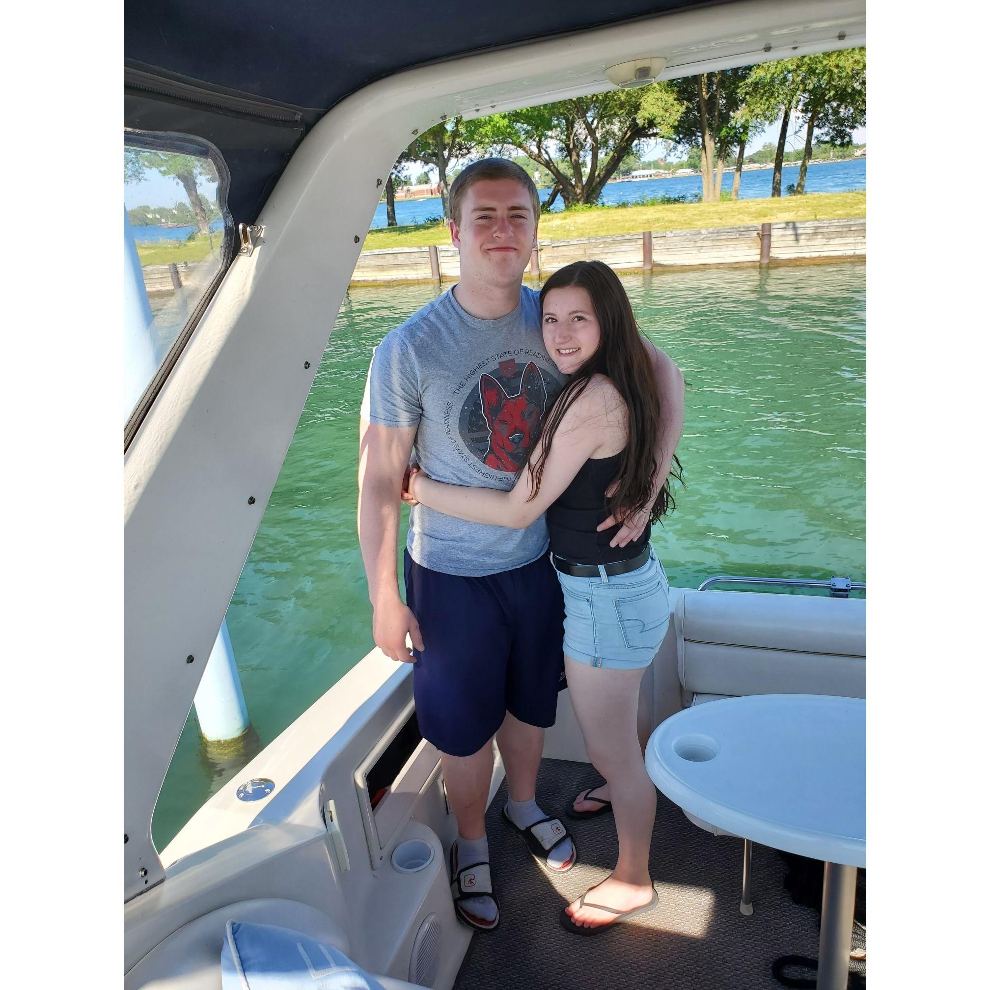 A day on Emilys Parents Boat in Summer of 2020♥