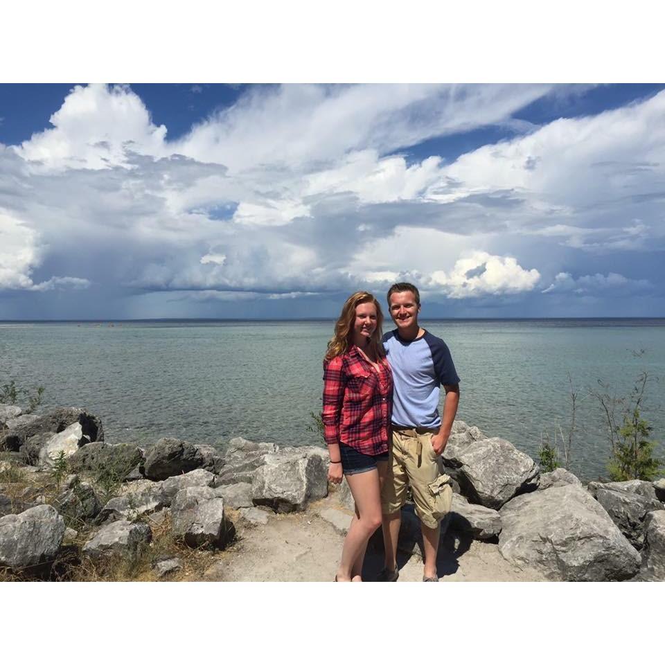 One of the annual trips to Mackinac Island, prior to getting engaged there.