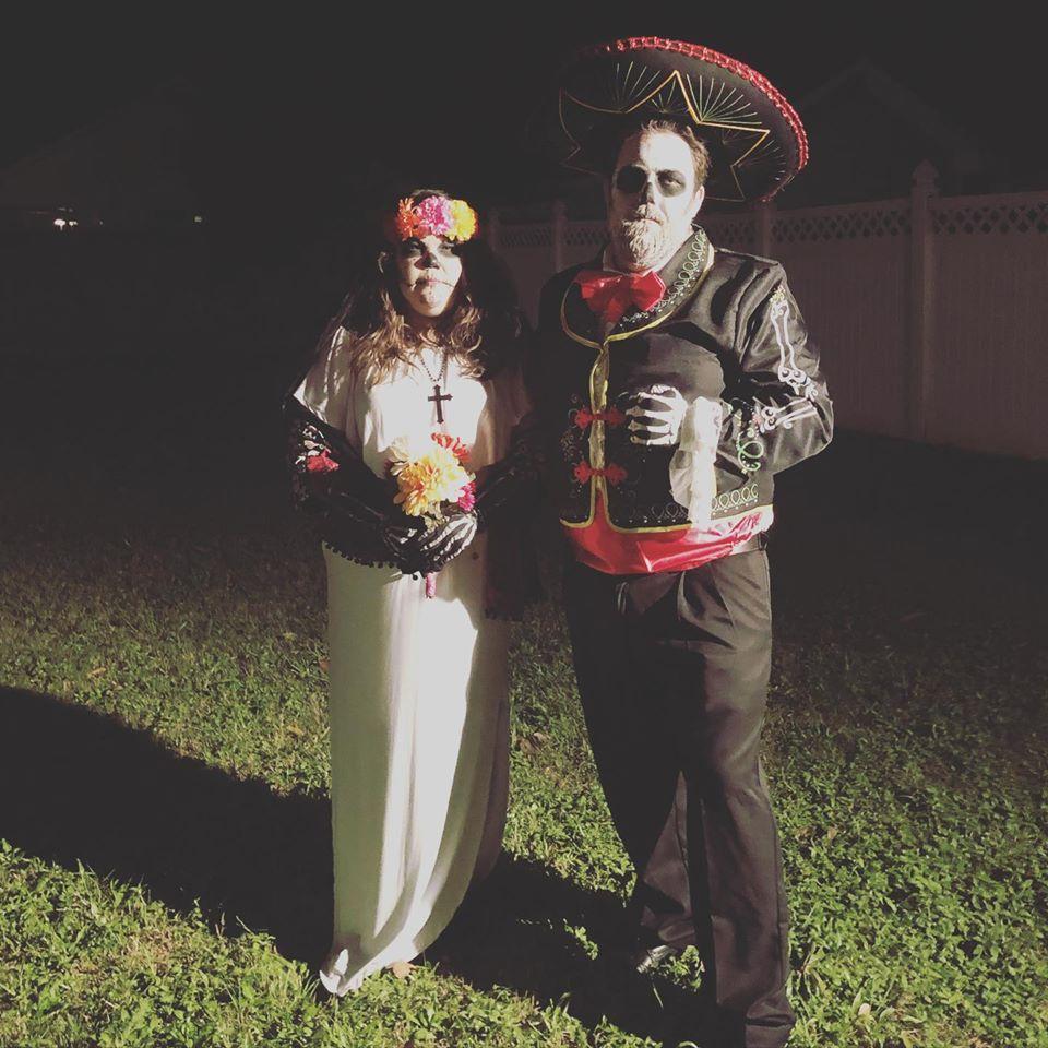 Dia de los Muertos Bride and Groom.