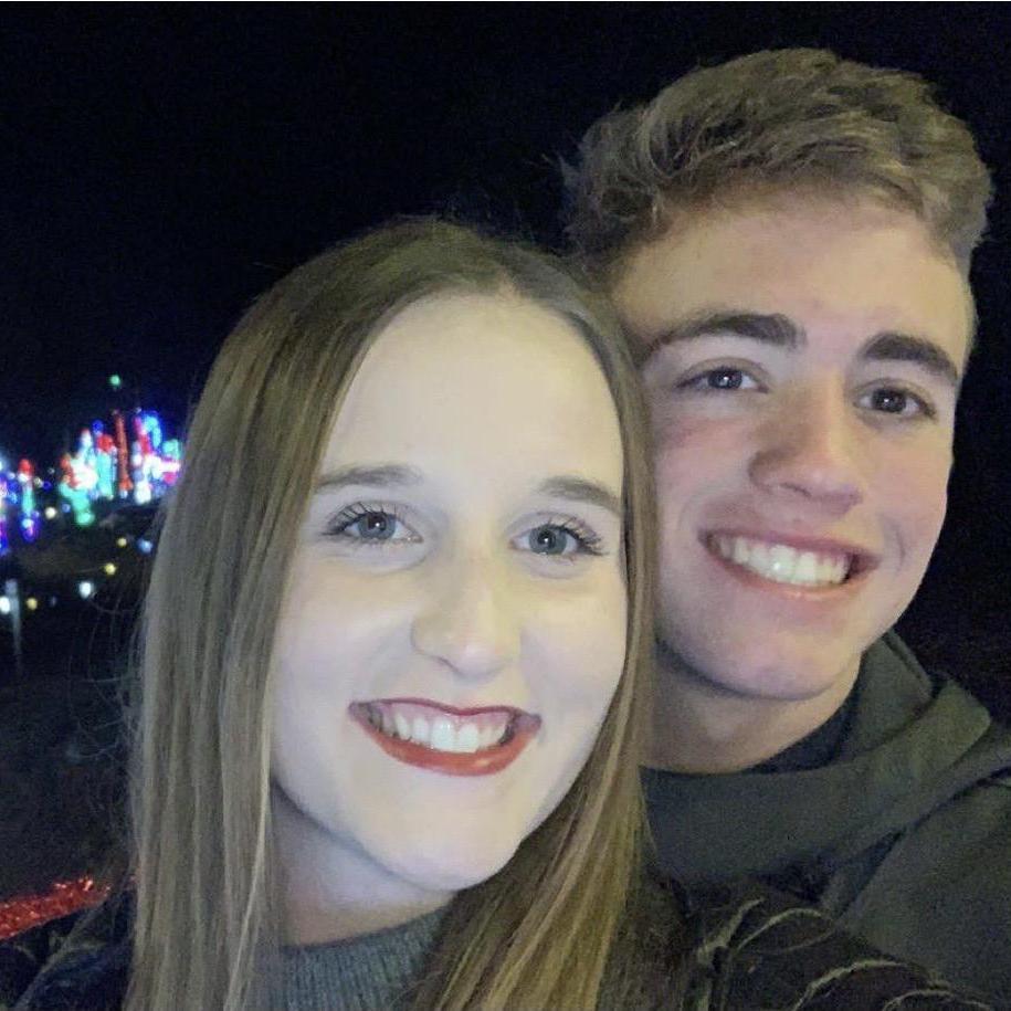 Brandt came to Texas to help his grandmother move to Florida, and we went to some Christmas lights in Austin while we were there. We said "I love you" for the first time on this trip!