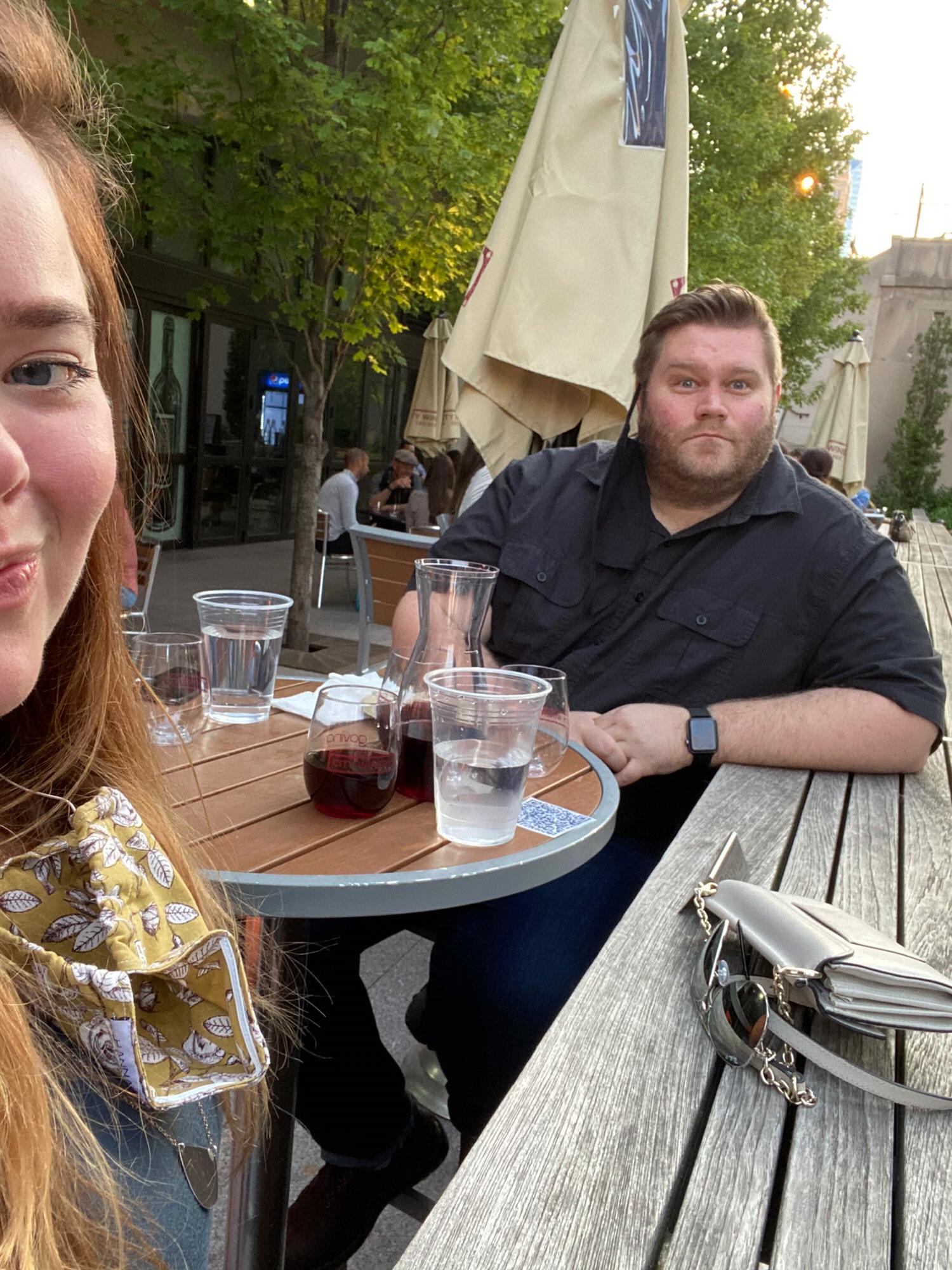 We love outdoor dining in our city in the summer!