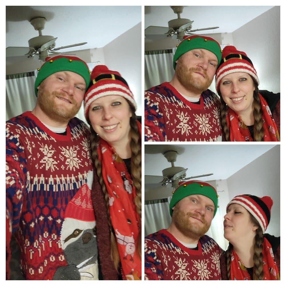 Bryant amuses Amanda's festive whims.