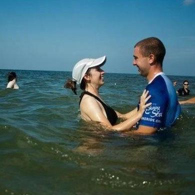 Last day of the Sea to Shining Sea bike ride in 2012.