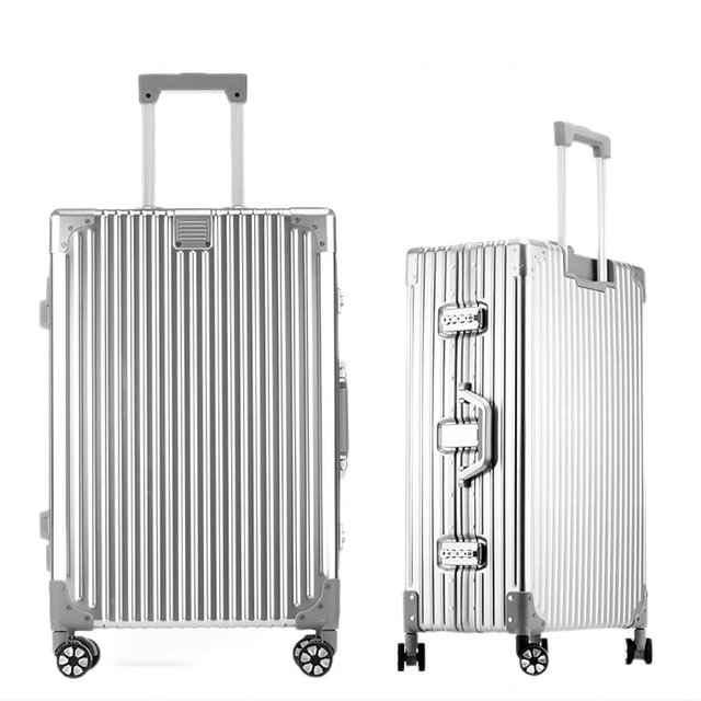 HotWay All Aluminum Carry On Luggage, 20 Inch Hard Shell Suitcase with Spinner Wheels and TSA Lock, Luggage for Business Travel (22x14x9 Airline Approved)