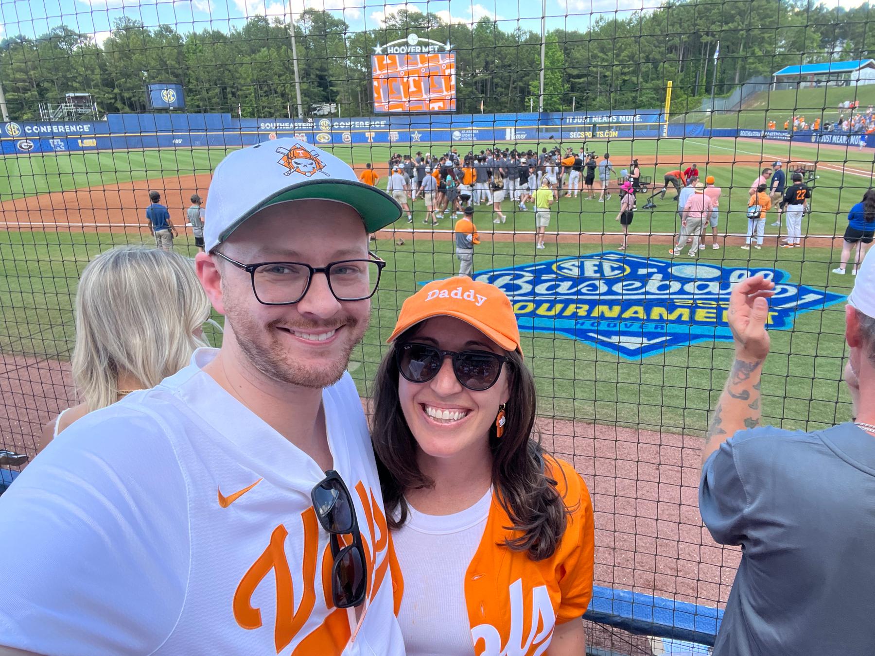 When the Vols won the SEC baseball tournament- May 2022