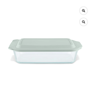 Pyrex Deep 9" x 13" Bakeware Dish with Sage Lid