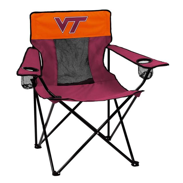 Collegiate Folding Elite Chair with Mesh Back and Carry Bag