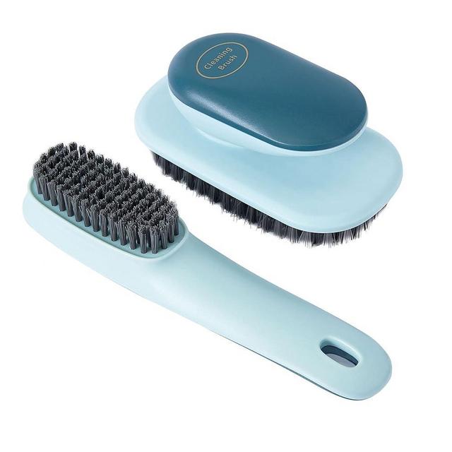 Laundry Brush Shoe Brush Shoe Cleaning Brush Scrub Brush for Stains,Household Cleaning Clothes Shoes Scrubbing,Household Cleaning Brushes Bathroom Ergonomics Grip Easy Hold Pack 2