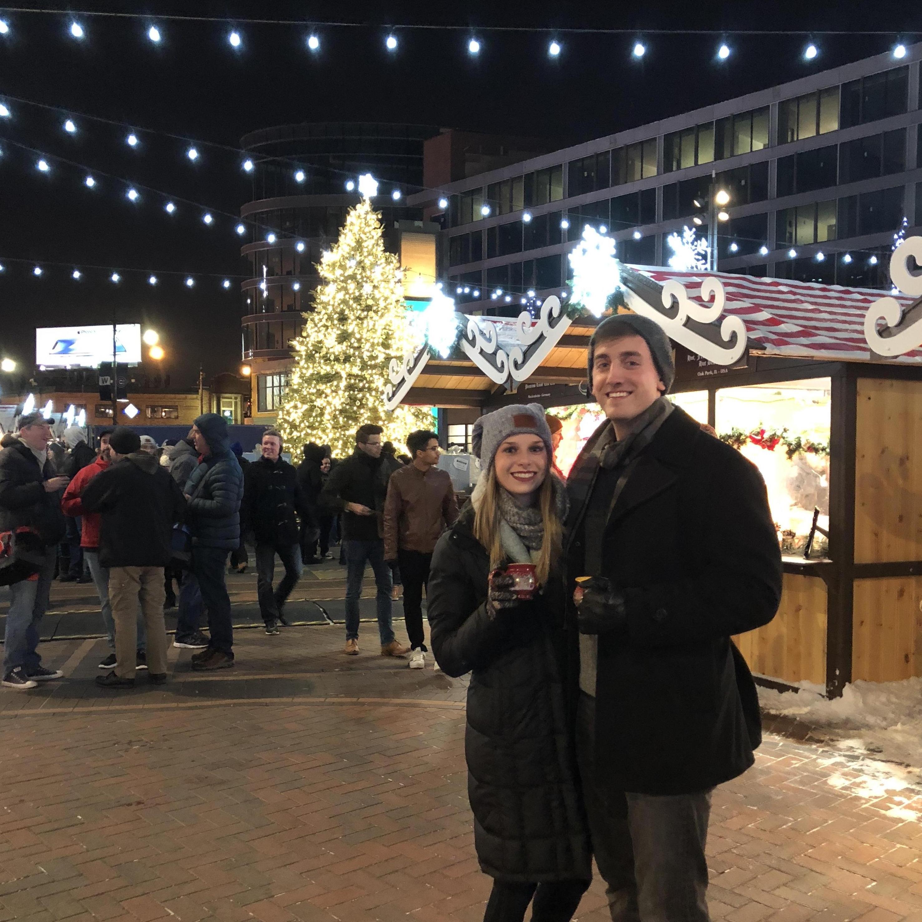 At the Christkindlmarket in Chicago