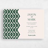 Green Wedding Invitation - Metropol Landscape