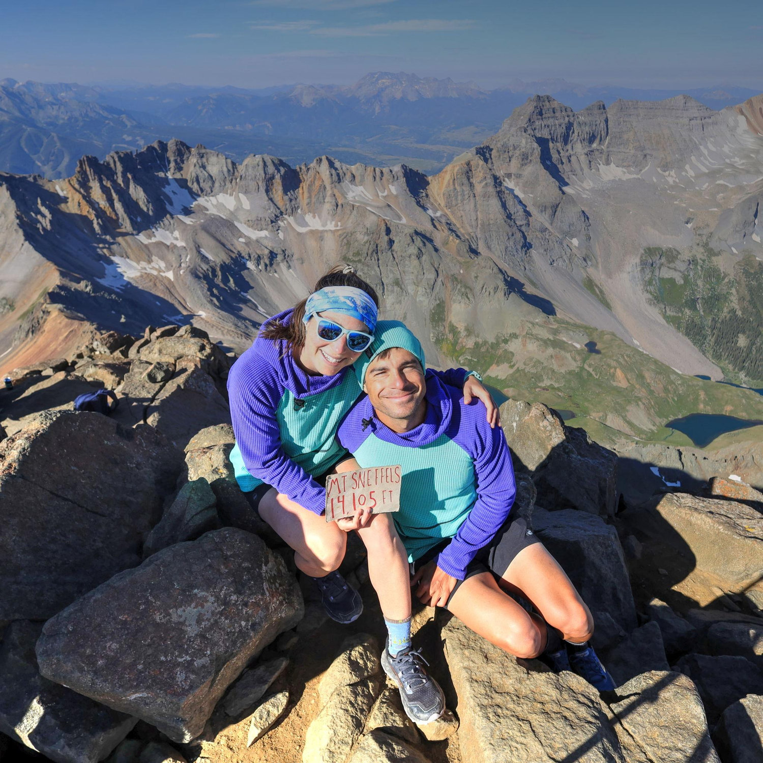 Hiking an incredible 14,000ft peak (Mt Sneffles) in Colorado in the summer of 2025