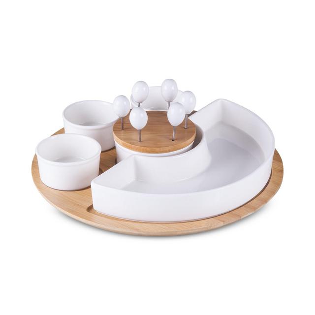 Toscana by Picnic Time Symphony Appetizer Serving Tray Set