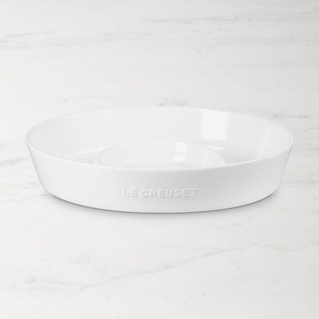 Le Creuset Chip & Dip Platter, White