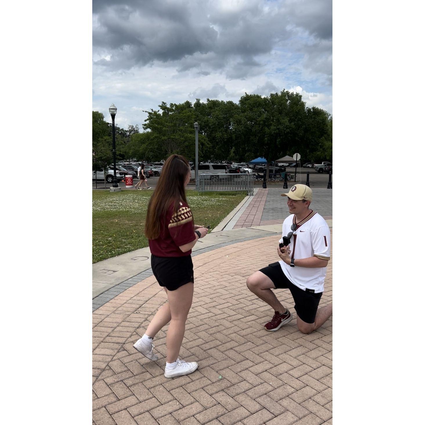 20 April 2024: The day we got engaged.