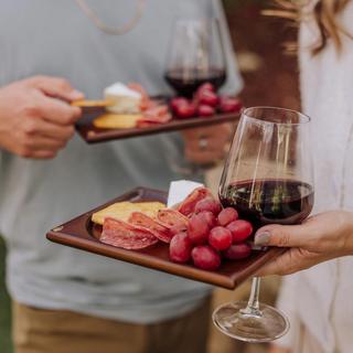 Rectangle Wine Appetizer Plate, Set of 4