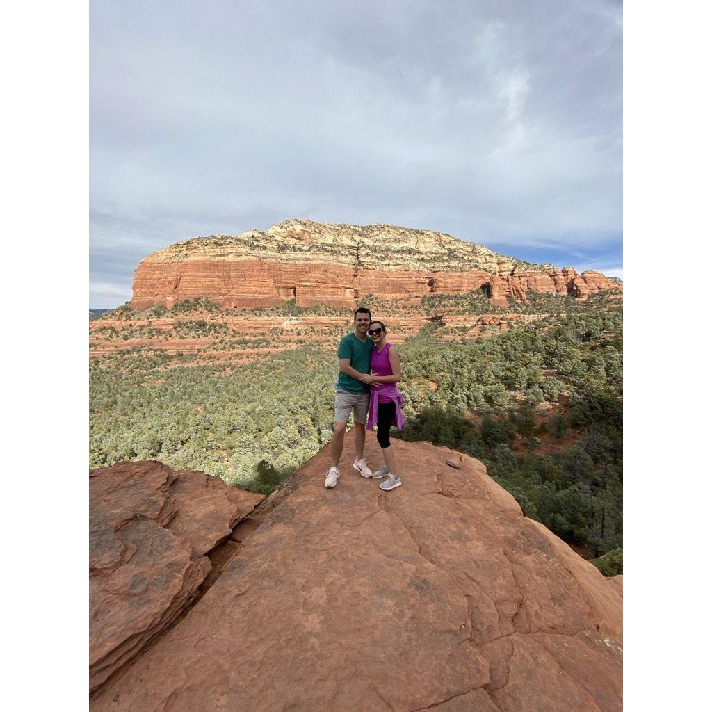 Hiking together in beautiful AZ