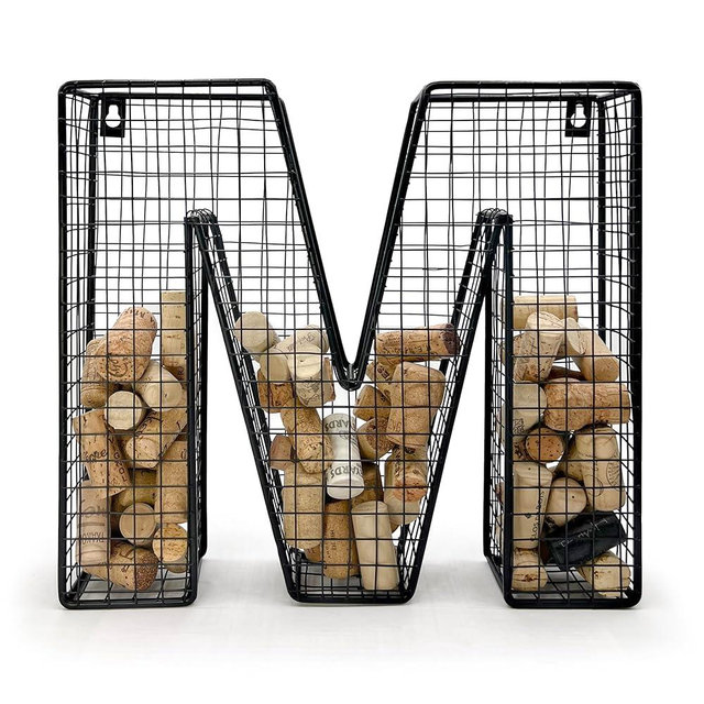 Oeno Wine Cork Holder Metal Display Collector Full Alphabet Display Letters & More (M)