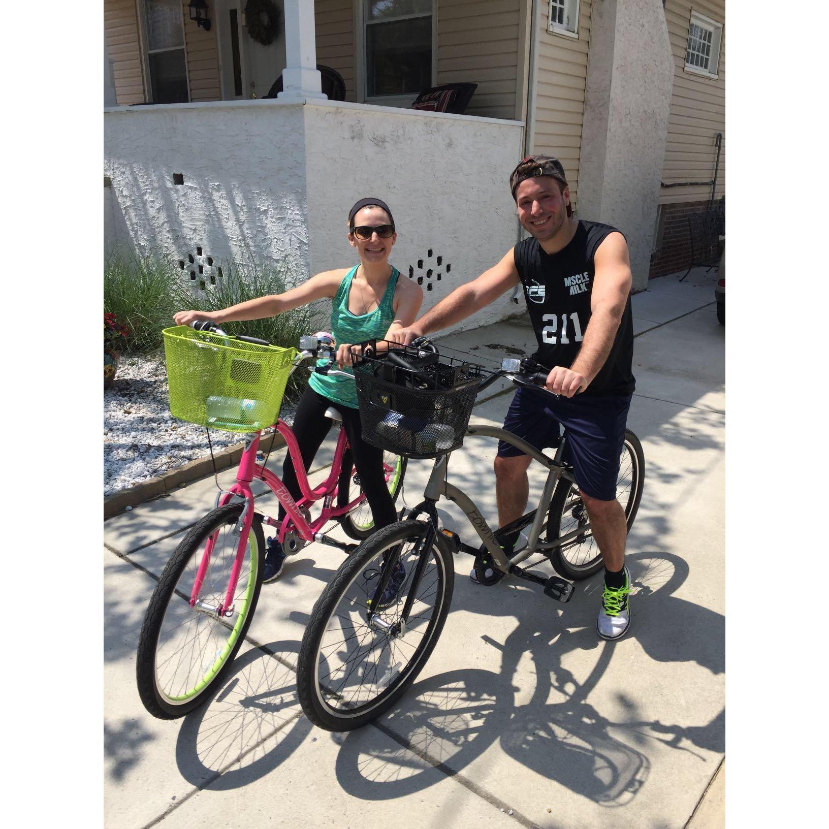 Biking "down the shore!"