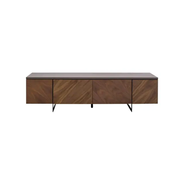 Archie Chevron TV Stand - Walnut - Safavieh.