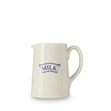 Dark Blue Pantry Small Badged Milk Jug
