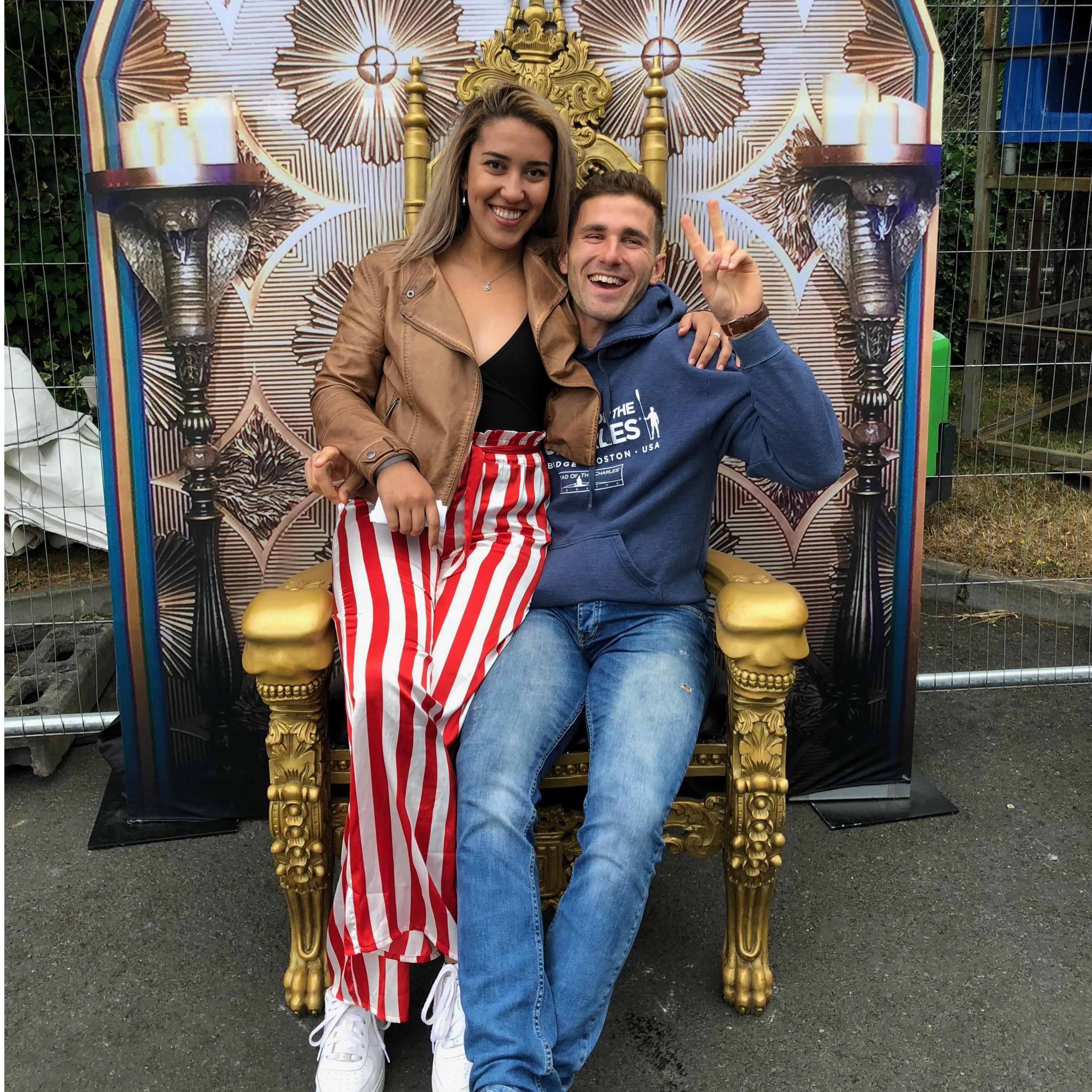 This photo was taken after Uros begged for months to attend a Taylor Swift concert - you can see by his face he got what he wanted