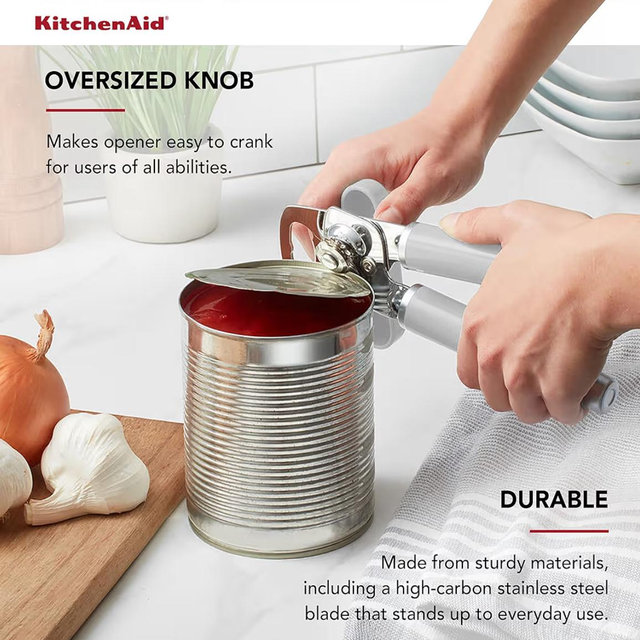 KitchenAid Can Opener and Bottle Opener, White