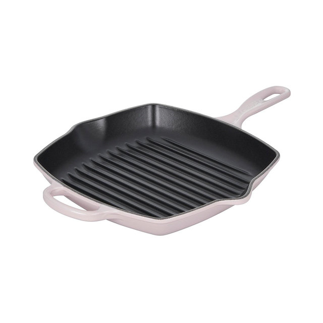 Le Creuset 10.25" Enameled Cast Iron Skillet Grill with Helper Handle
