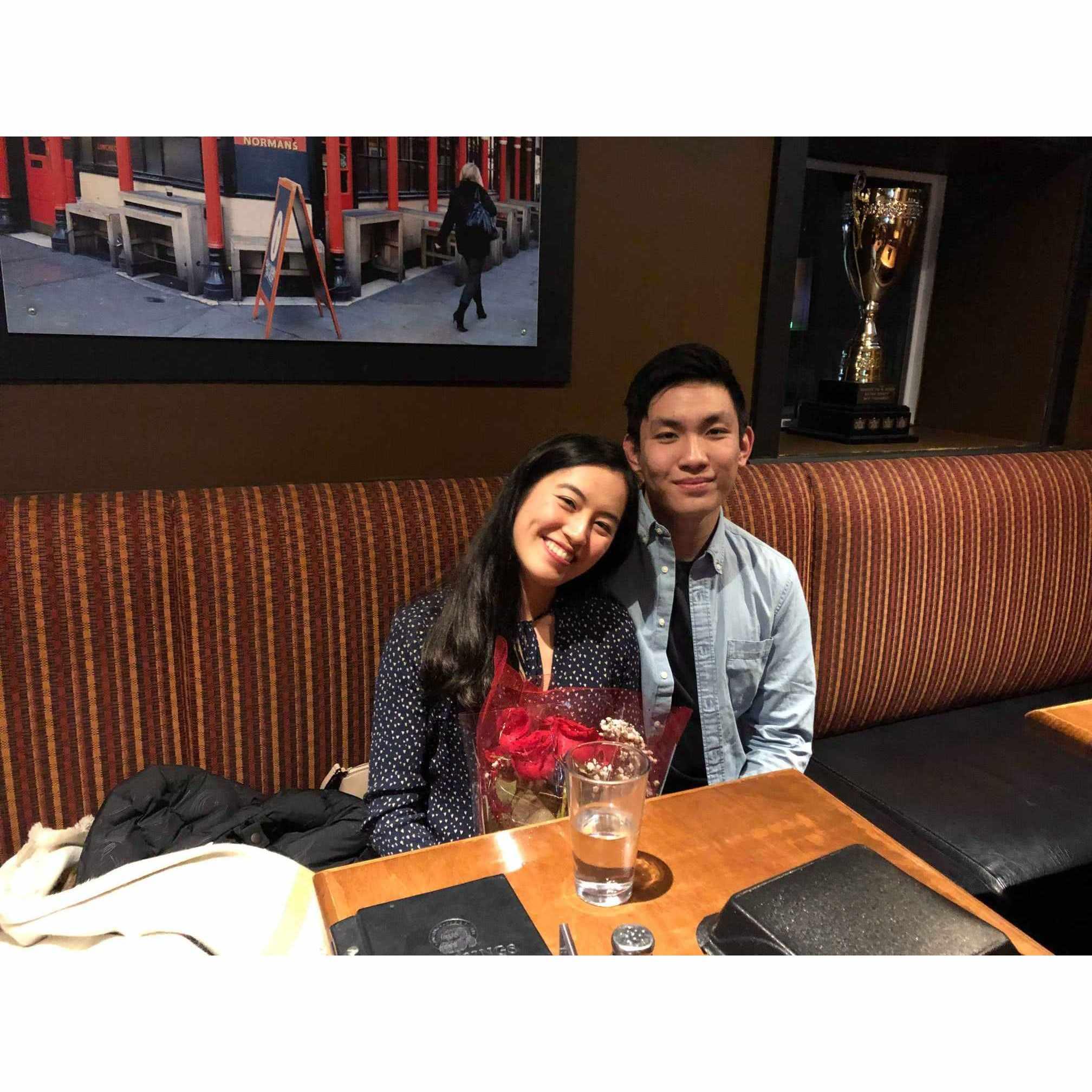Before long we were celebrating our first Valentine's Day