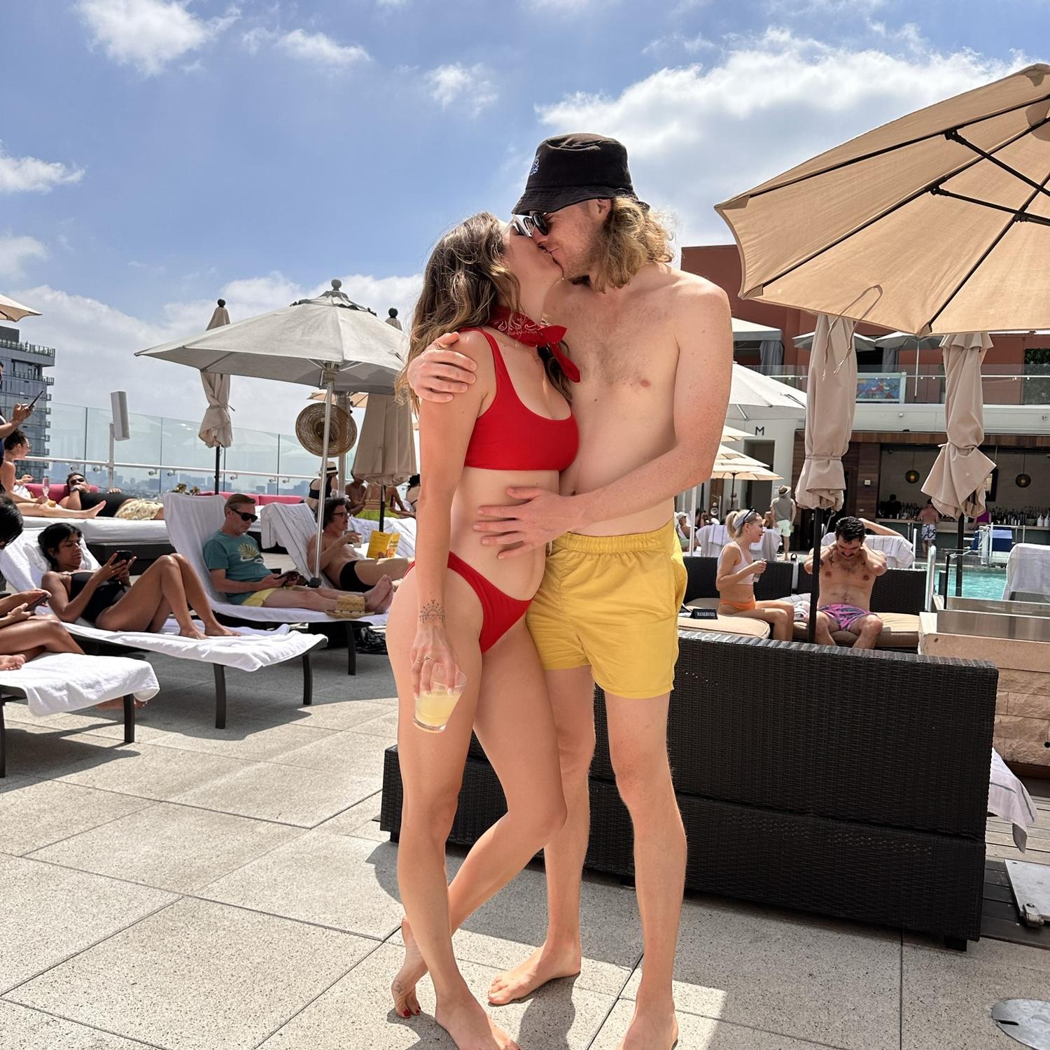 Giving ketchup and mustard