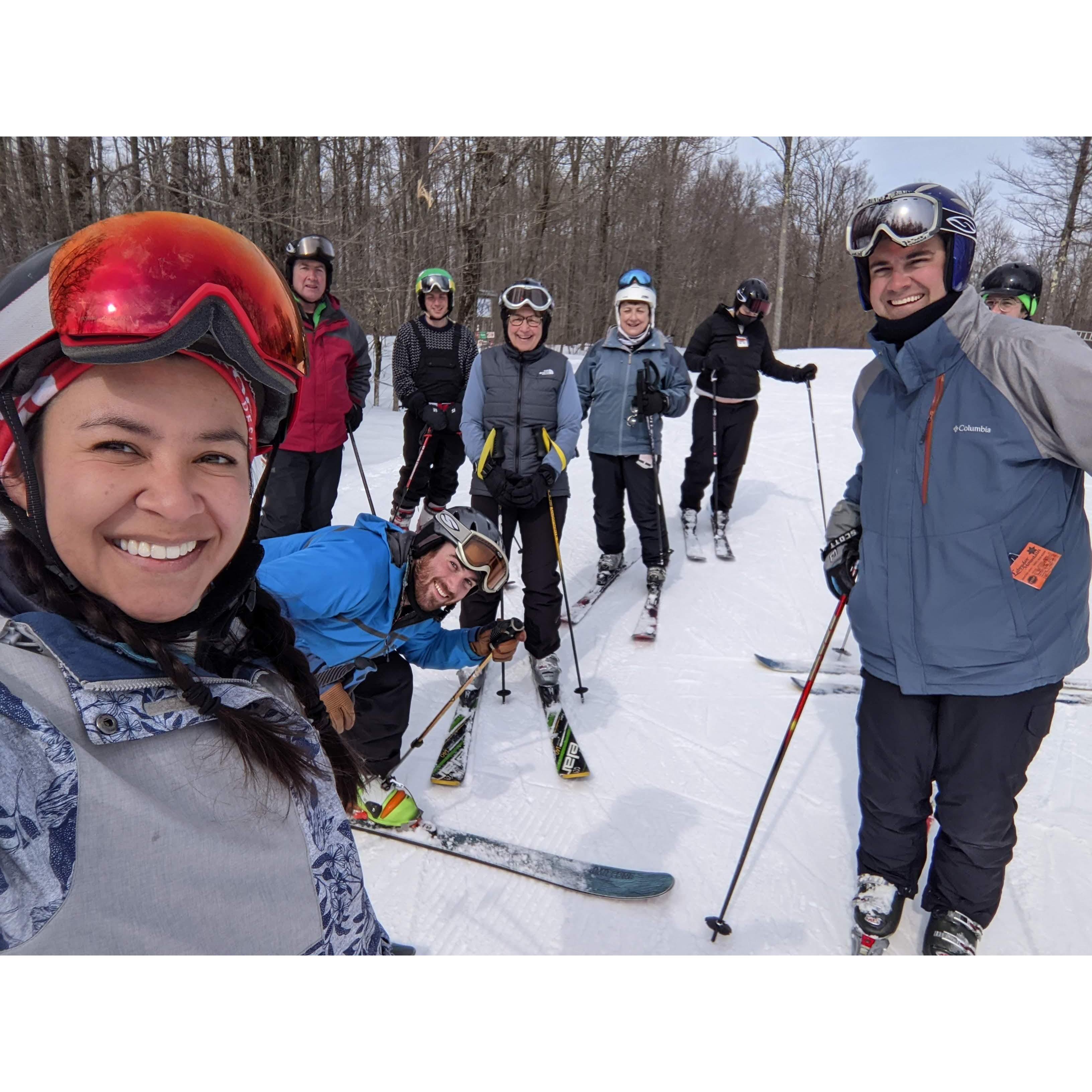 Kelley family ski day. Tully, NY. 2022.