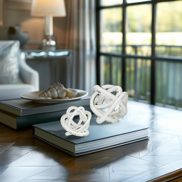 Luxury Lane Hand Blown Infinity Knot Sommerso Art Orbit Glass