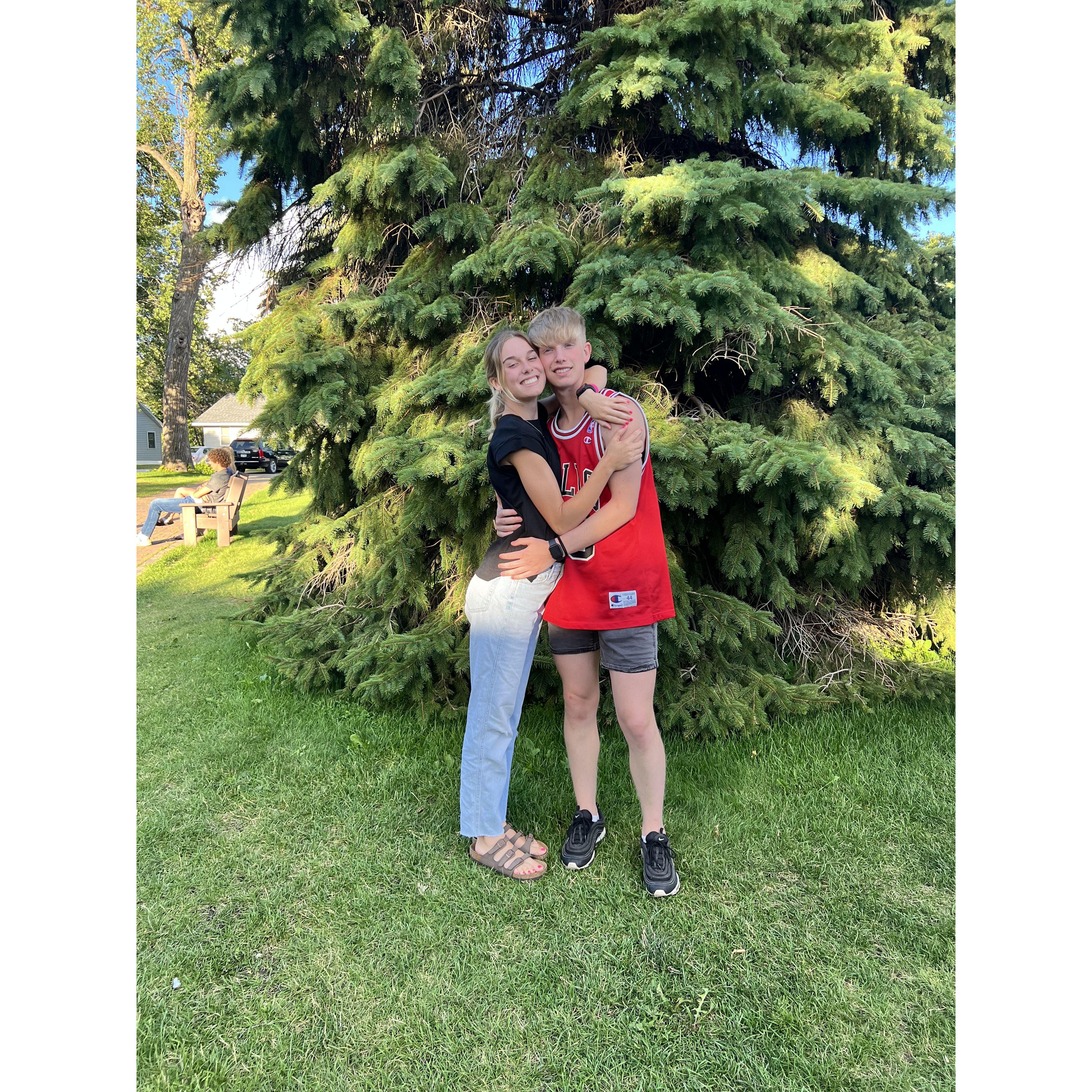 Junior year church camp.