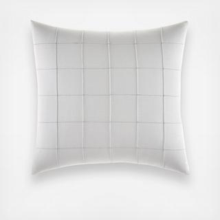 Shibori Grid Knit Decorative Pillow