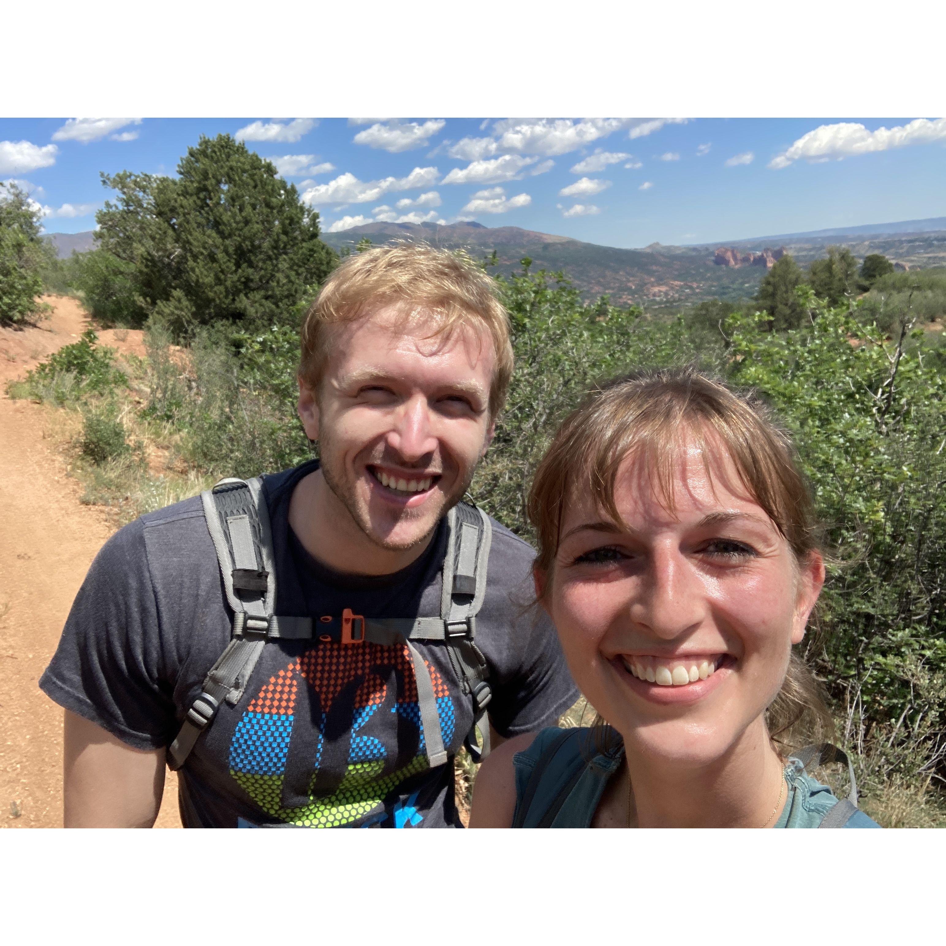 First photo together! He asked me to coffee for Tuesday, I asked him on hike the following Saturday.